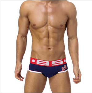 Hot selling latest design wholesale men sexy underwear boys modeling Breathable Soft boxer briefs