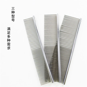 Thép không gỉ Dog Flea và Tick Comb Pet grooming sản phẩm Remover - Product Image 4