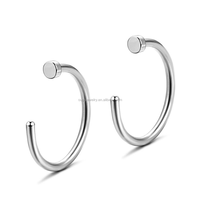 316L de Nez En Acier Inoxydable Cerceau Anneau Nez Piercing