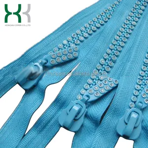 Vente en gros de fermetures à glissière pour vêtements de qualité Fournisseur de fermetures à glissière en strass <span class=keywords><strong>Derlin</strong></span> - Product Image 1