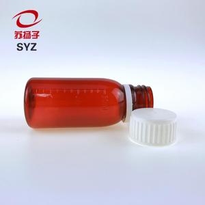 60ml redonda vacía farmacéutica marrón jarabe <span class=keywords><strong>para</strong></span> la tos del animal doméstico de la botella de embalaje líquido ámbar botellas de plástico con seguro cubierta del tornillo - Product Image 5