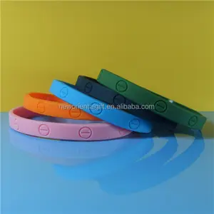 Slim deboss wristbands thin silicone wristbands engrave silicone bracelets