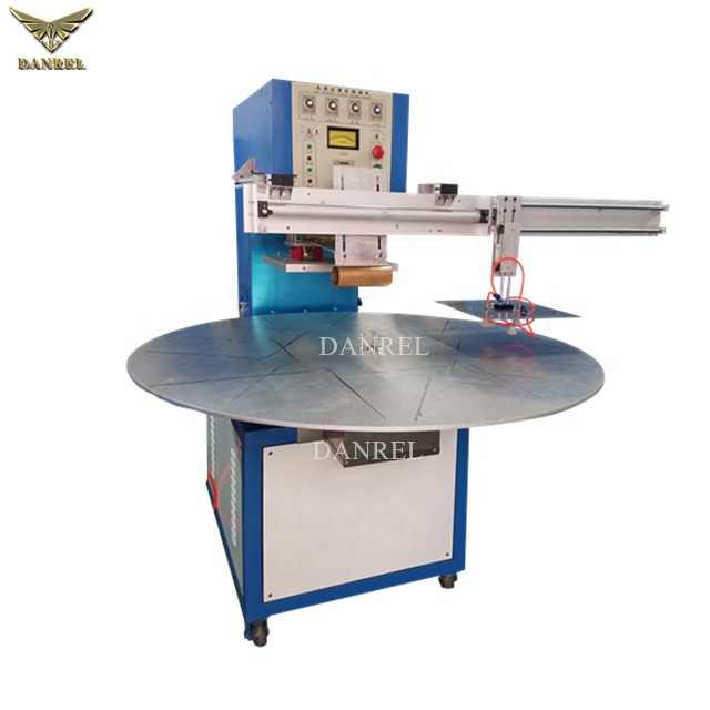 Automatic Rotary Table Unloading Ultrasonic PET Blister Sealing High Frequency PVC Clamshell Packaging Machine CE Approved