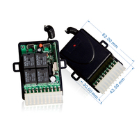Module récepteur de commutation à télécommande sans fil 4 canaux