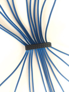 Tự động DF11-24DS-2C 24 pin kết nối 2.0 mét Pitch ổ cắm thiết bị đầu cuối dây nịt tùy chỉnh 22 AWG Cáp lắp ráp - Product Image 2