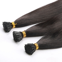 Extensions de cheveux vierges brésiliennes à pointes I en kératine italienne, double trame, alignées sur les cuticules, vente en gros, dropshipping Alibaba