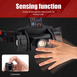 <span class=keywords><strong>Lampada</strong></span> frontale 18650 bambini con sensore <span class=keywords><strong>ricaricabile</strong></span> USB C - Product Image 2