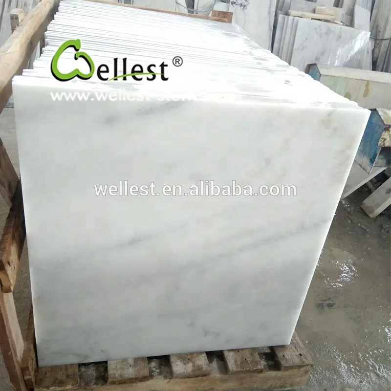 Guangxi blanc veine marbre prix par mètre carré carreaux de sol