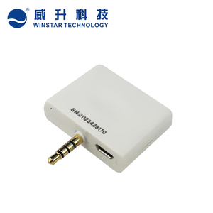 المحمولة ISO 14443A 13.56MHZ البسيطة الصوت جاك <span class=keywords><strong>RFID</strong></span> قارئ بطاقات الكاتب دعم android و apple ios نظام - Product Image 3