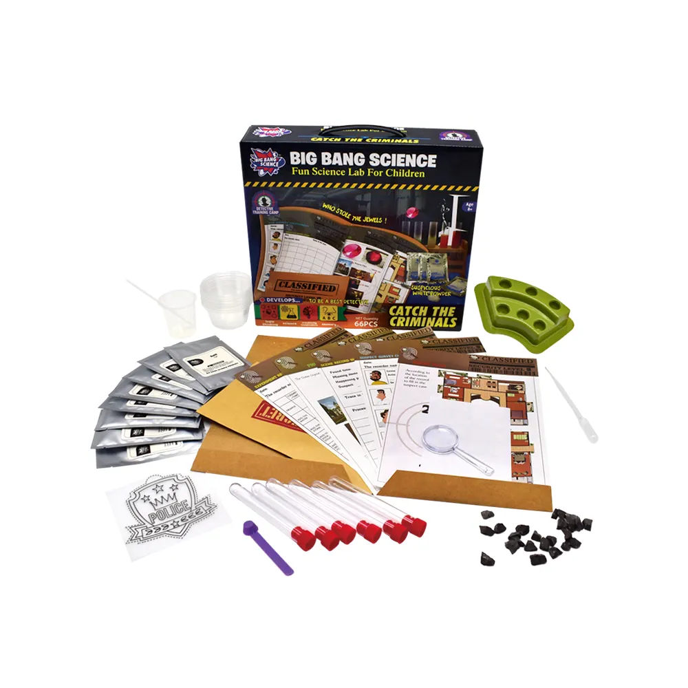 Catch the Criminal science experiment chemistry kit toy find true evidence