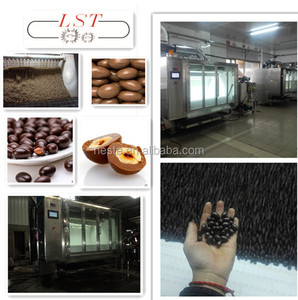 Producción automática <span class=keywords><strong>chocolate</strong></span> enrobing máquina de maní, pasas, almendras - Product Image 2