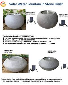 नई सौर ऊर्जा पानी के फव्वारे उद्यान सजावट के लिए गेंद के आकार के साथ - Product Image 2