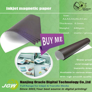 Inkjet Papel magnético de la foto brillante / mate - Product Image 1