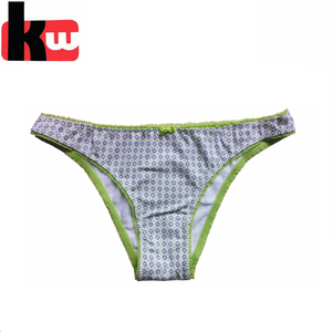 Clásica damas Color puro Tanga venta al por mayor ropa interior de algodón de mujeres - Product Image 2