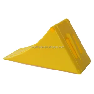 On sale Yellow plastic chock/ Truck wheel chock