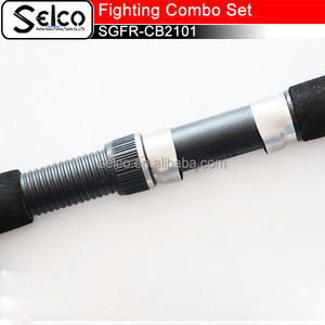 Canne à pêche Spinning/Casting et moulinet en Fiber de verre à <span class=keywords><strong>deux</strong></span> sections Fresh pêcheur ensemble combiné de matériel de pêche en chine - Product Image 4