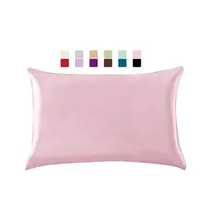 High quality silk looking and hand feel satin home imitated silk custom pillow cases