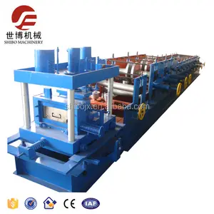 SHIBO MACHINERY steel profile metal stud and track used roller shutter c purlin roll forming machine