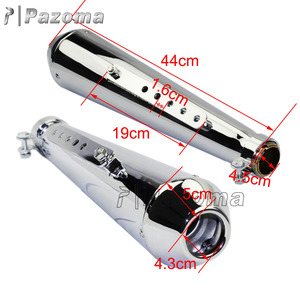 <span class=keywords><strong>Silencieux</strong></span> d'échappement universel Pazoma Silver pour motos personnalisées, chopper, bobber, café <span class=keywords><strong>racer</strong></span> - Product Image 3