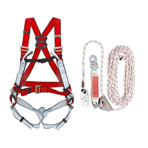 roofing fall protection equipment scaffold safety harness and rope lanyard