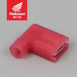 Electrical Spade Male and Female 90 Degree Cable Connector Crimp Terminal Maikasen Flag Terminal Wire Connecting European 12-10A