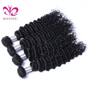 Extensão de cabelo frete grátis, extensão de cabelo 100% humano e cabelo de onda profunda brasileira também para venda