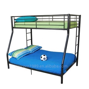 Lits superposés doubles en métal <span class=keywords><strong>forgé</strong></span> pour enfants avec escalier - Product Image 1
