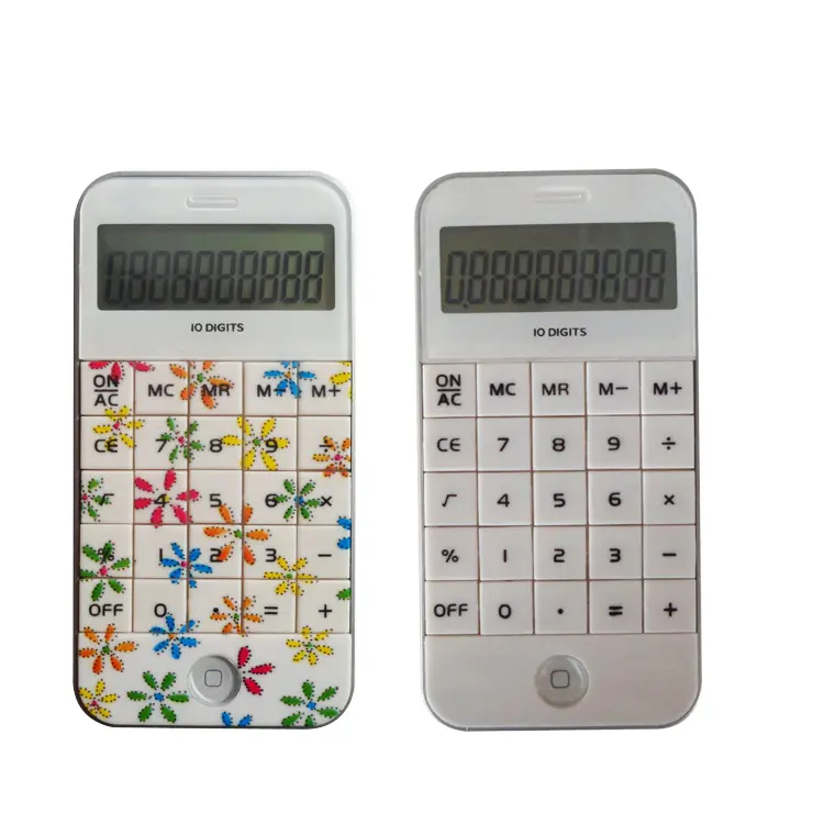 Mobile phone shape calculator,mini scientific calculator,light led