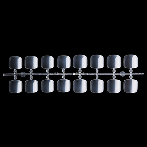 Nadeco <span class=keywords><strong>Toe</strong></span> <span class=keywords><strong>Nail</strong></span> <span class=keywords><strong>Tips</strong></span> Extensions Clear Natural Full Cover punta per unghie punta per unghie 2 dimensioni punte per dita in acrilico - Product Image 3