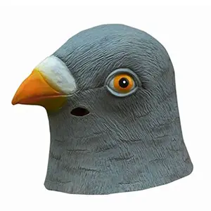 Pigeon Masker Lateks Burung Raksasa Kepala Halloween Cosplay Kostum Theater Prop Masker