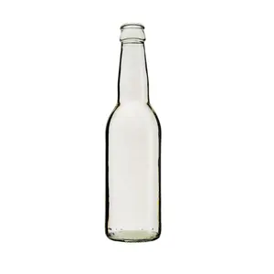上海临郎批发33 cl透明长颈啤酒瓶
