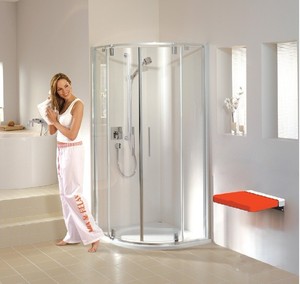 Siège de <span class=keywords><strong>douche</strong></span> mural rabattable en acier inoxydable de haute qualité moderne <span class=keywords><strong>pour</strong></span> salle de bain avec garantie de 5 ans - Product Image 3