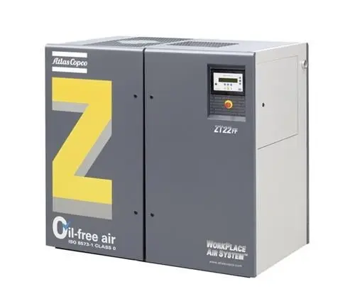 Atlas Copco เครื่องอัดอากาศแบบสกรูฟรีน้ำมัน,คอมเพรสเซอร์,เครื่องอัดอากาศ ZR/ZT30 ZR/ZT37 ZR/ZT45