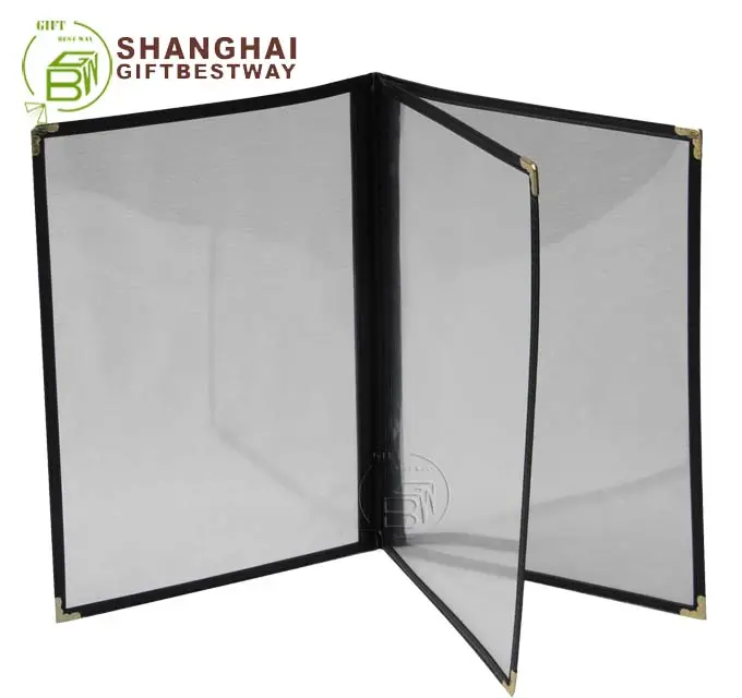 Khuyến Mại Rõ Ràng A4 Đơn Bìa 8.5 ''X 11 ''Plastic Menu Bao Gồm