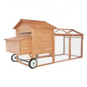 Cage de volaille en bois <span class=keywords><strong>pour</strong></span> élevage de poulet, d'arrière-cour, maison avec roulettes, offre spéciale, - Product Image 2
