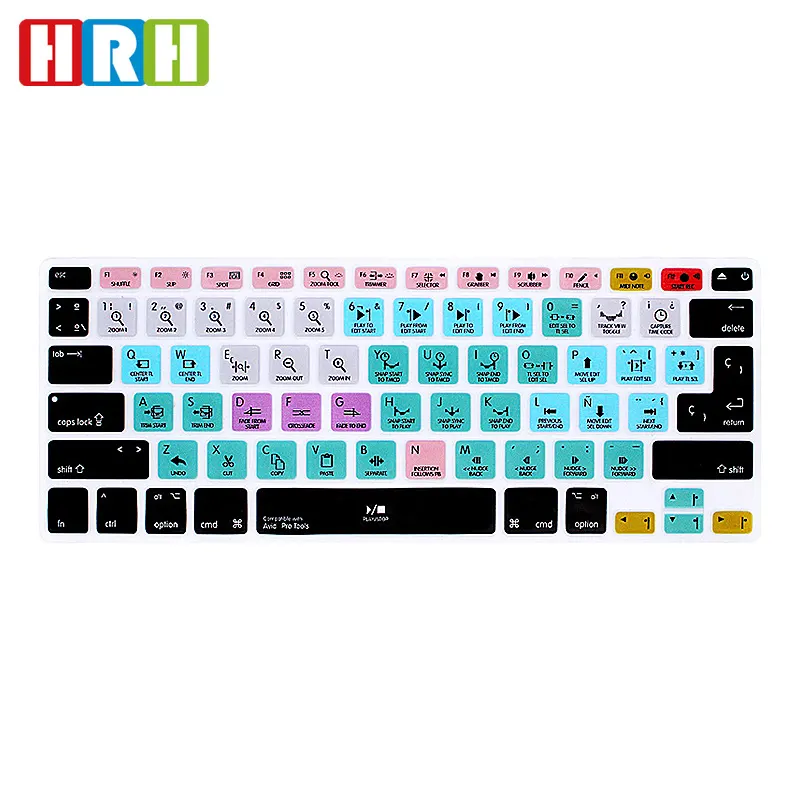 Silicone Laptop With Spanish Keyboard cover for Ado be Illustrator AI Skin silicone keyboard skin For macbook pro laptop