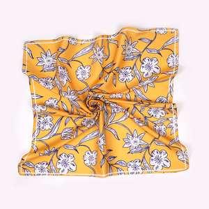 Luce Delle Signore Comode Personalizzato Stampato Chiffon Ricamo Arrotolato A Mano Sciarpa di Seta Al Collo - Product Image 4
