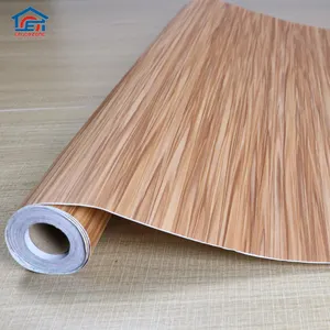 Foshan dekorative PVC Vinyl Holzmaserung Lamini folie für Möbel