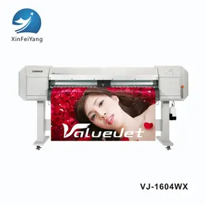 موتوه valuejet 1604WX المياه القائمة داخلي طابعة رقمية مع dx5 رأس الطابعة للإعلانات أو النسيج الطباعة