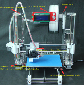 Reprap Prusa I3 écran 3D Printer Kit LCD auto-assemblage de filaments 1.75mm - Product Image 2