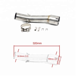 SCL-2018060077  Pot d'échappement pour moto <span class=keywords><strong>FZ1</strong></span> FZ1N FZ1000, tuyau intermédiaire, tuyau de liaison intermédiaire pour moto de course - Product Image 5