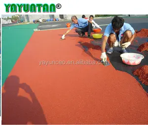 Anti-Slip Safety Colored EPDM Rubber Granules for wet pour rubber playground surface