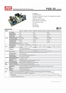 Mean Well PSD-30A-5 25 Watt 9-18V 12V Naar 5V Voeding Converter 25 W DC-DC led Driver - Product Image 5