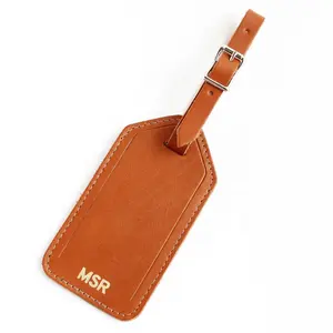 Wholesale Airline Luggage Name Tag Custom Travel Personalized Leather Bulk Luggage Tags