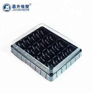 Thiết kế mới nhựa vỉ Khay 24 cái <span class=keywords><strong>Macaron</strong></span> bao bì hộp với nắp - Product Image 4