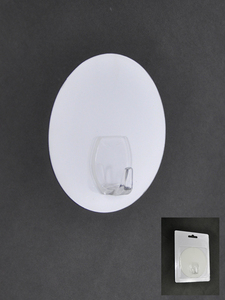 Crochet mural simple réutilisable amovible de forme ronde - Product Image 4