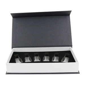 Venta caliente ecológico cuadrado partido 120g negro con textura papel de regalo caja de embalaje - Product Image 6
