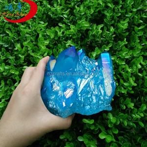 Cụm Thạch Anh Pha Lê Thủy Tinh Hào Quang Xanh Dương/Đỏ/Xanh Lá/Trắng Giá Bán Sỉ 2023, Cụm Thạch Anh Pha Lê Nguyên Khối Lấp Lánh - Product Image 1