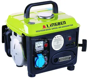 Lingben 650 w 便携式迷你 12 v 直流汽油发电机
