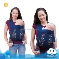2016 가장 인기있는 제품 도매 꽃 패턴 부드러운 편안한 아기 swaddle 랩 링 슬링 베이비 캐리어